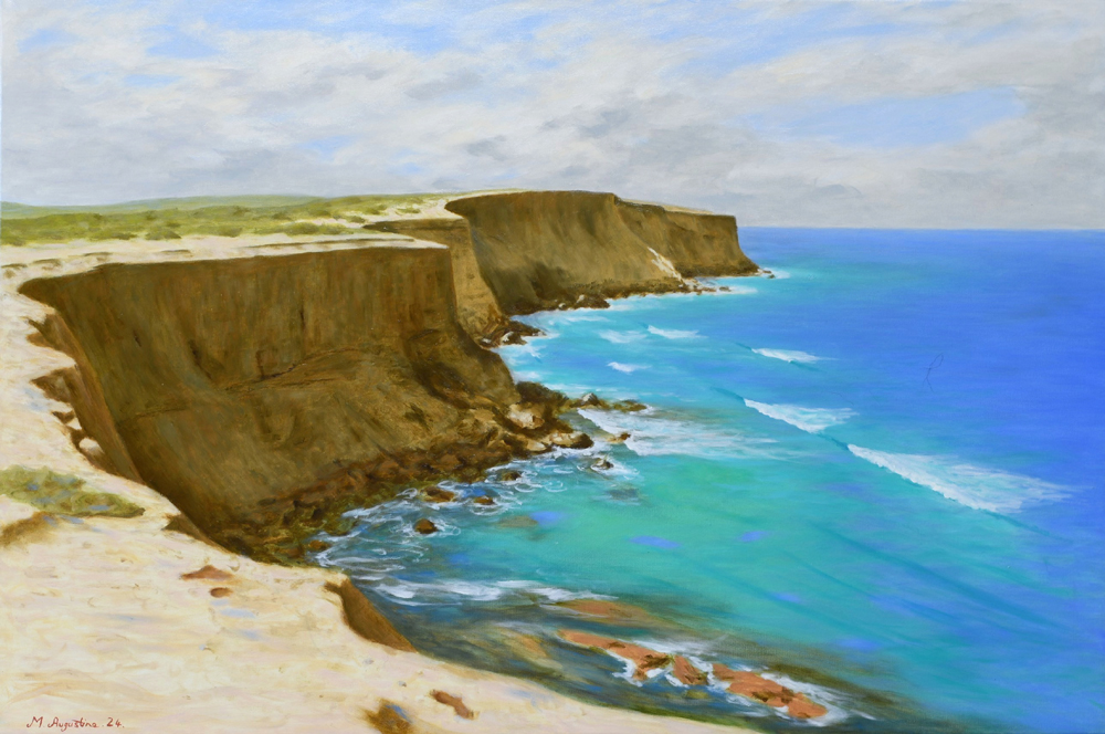 Cliff face 61x91cm $3000